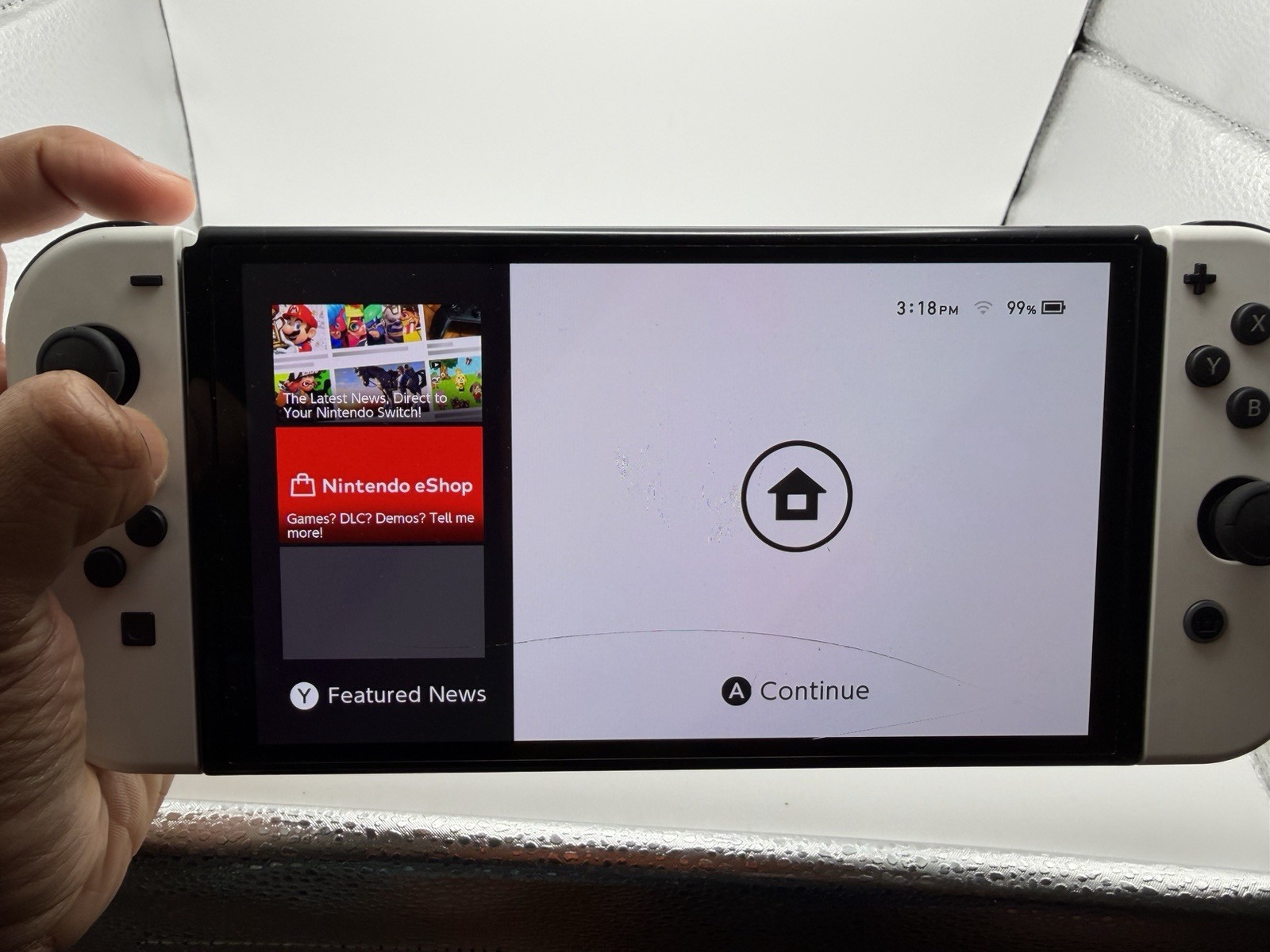 NINTENDO Switch OLED Model Handheld Console – 64GB – White/Black