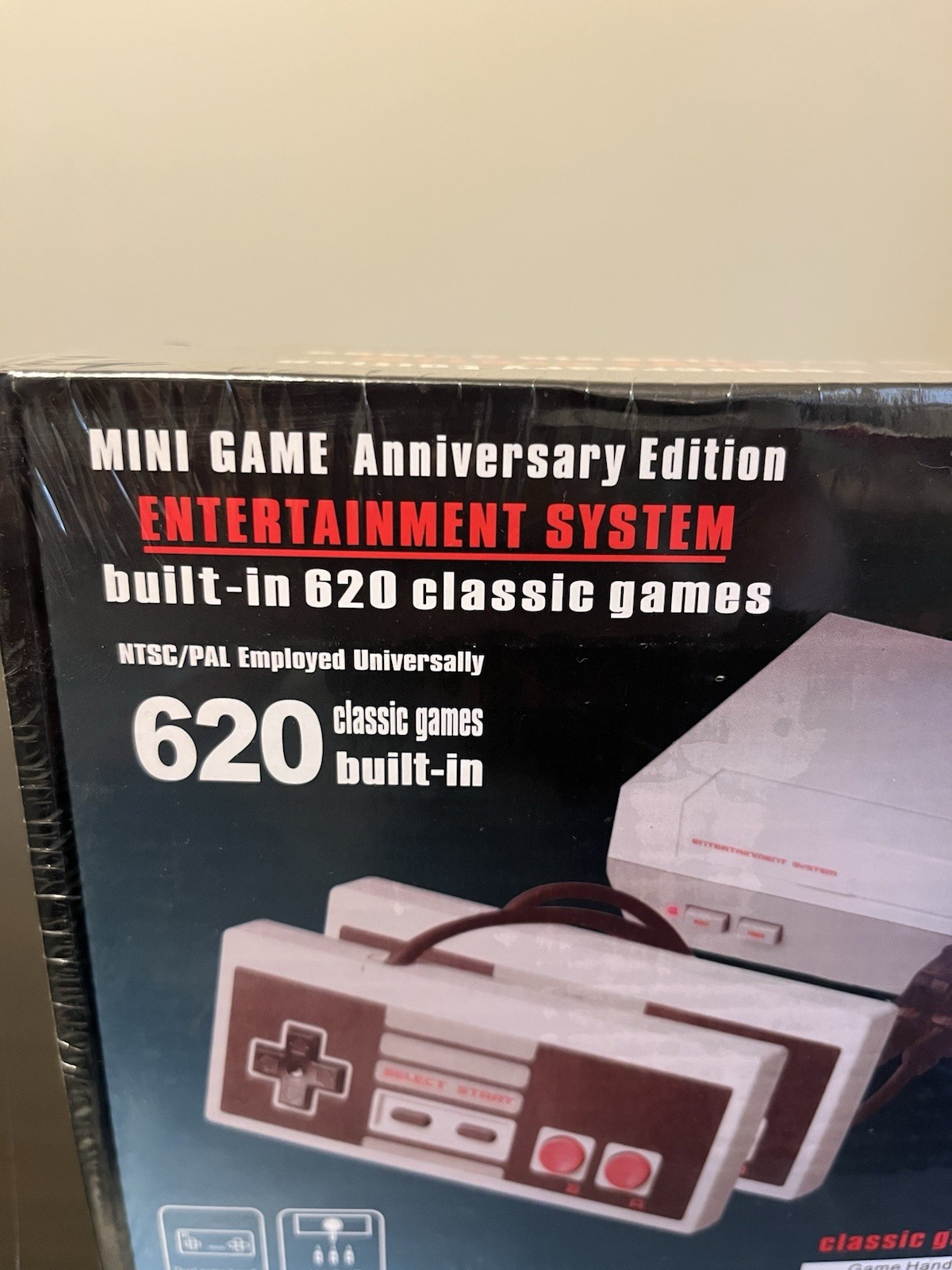 Nintendo NES Mini Game Anniversary Edition 620 Console, 620 Built-In Games, Gray