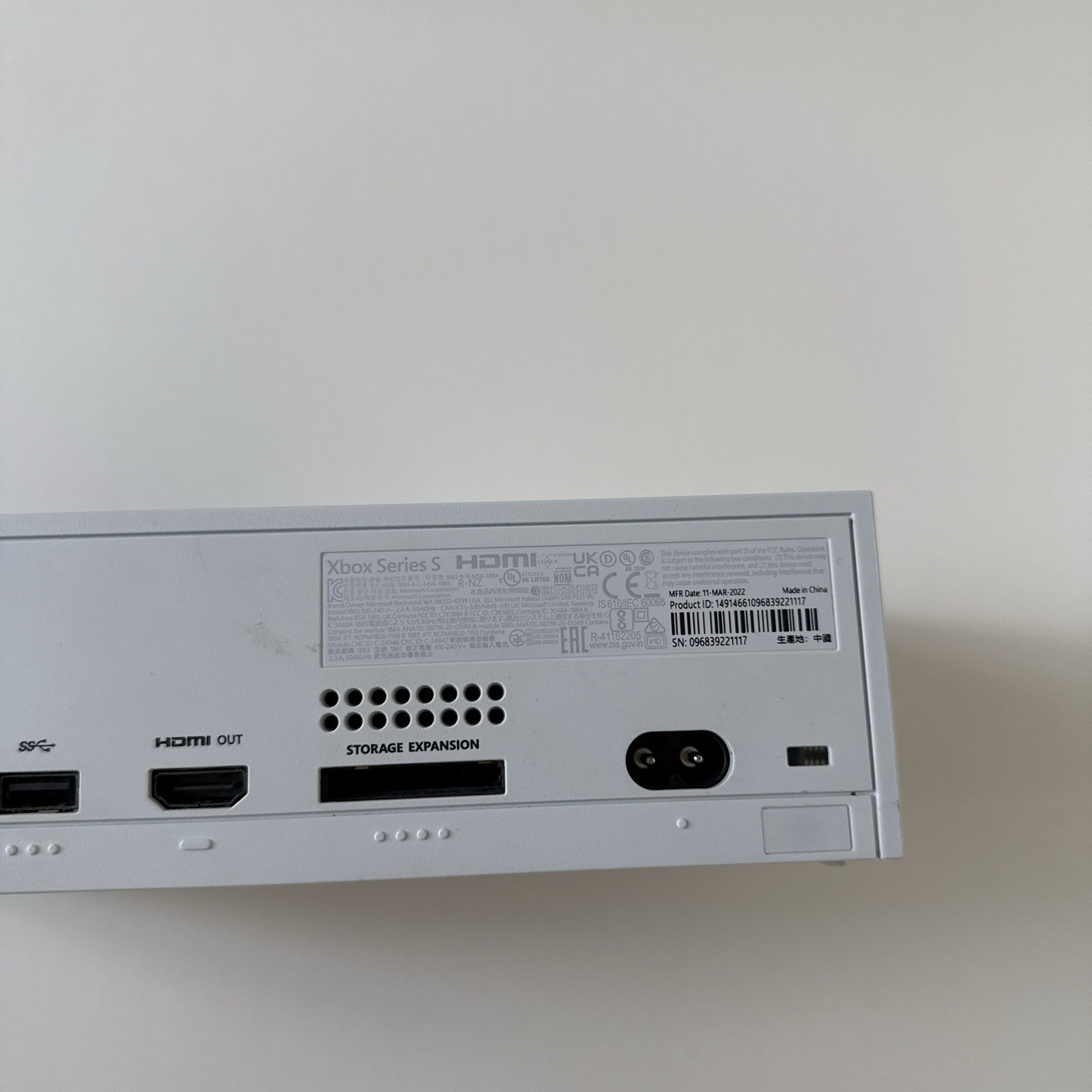 Microsoft Xbox Series S 512GB Video Game Console White – For Parts POWERS ON
