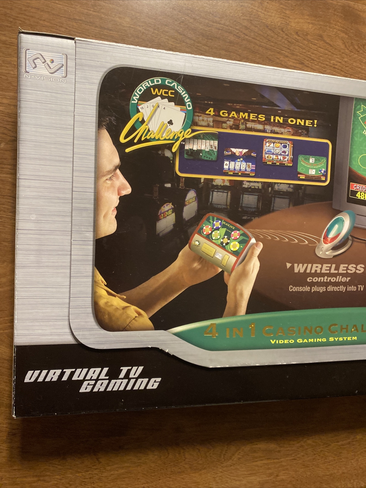 N-Vision 4 in 1 Casino Challenge Virtual TV Television Video Gaming System T1