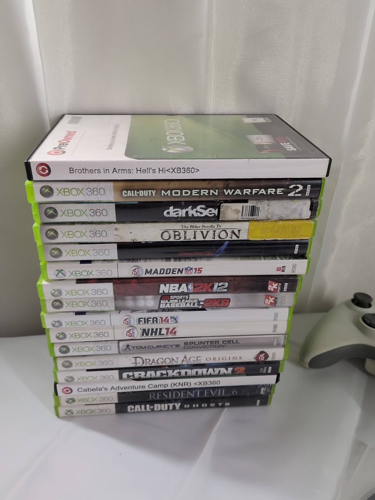 Microsoft XBox 360 S Slim 250GB Black Console 360S Bundle 41 Games Kinect Tested