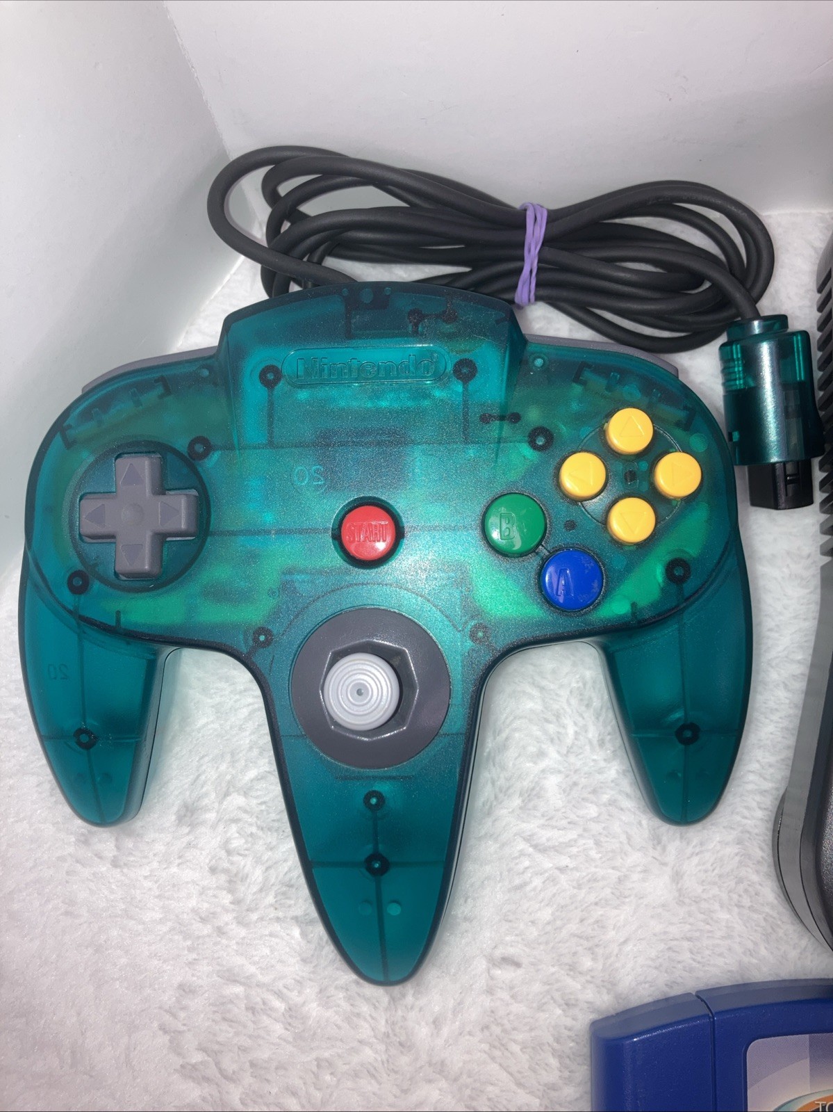 Nintendo N64 Console System Bundle W Controller Cable And 6 Games Tested Works