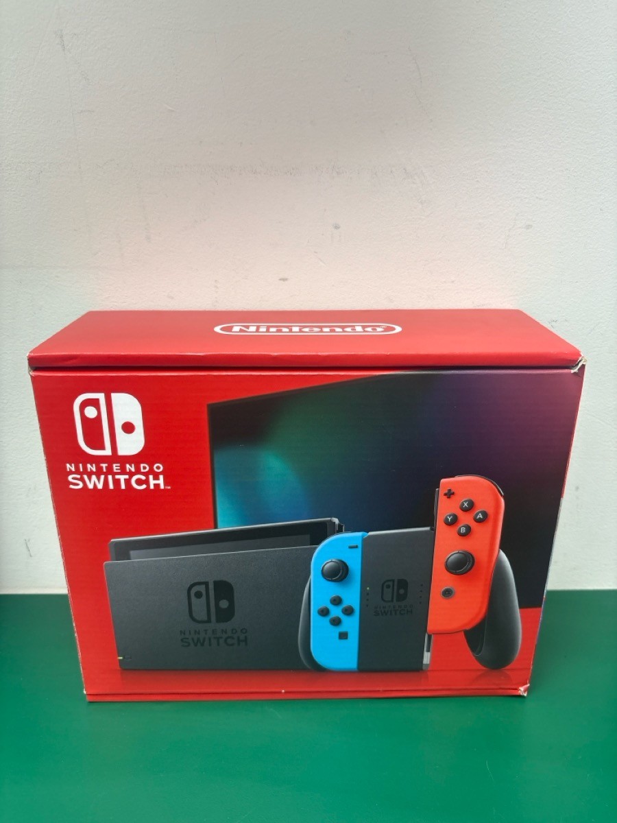 NINTENDO SWITCH HAC-001 BLACK BLUE RED HANDHELD SYSTEM (E16003459)
