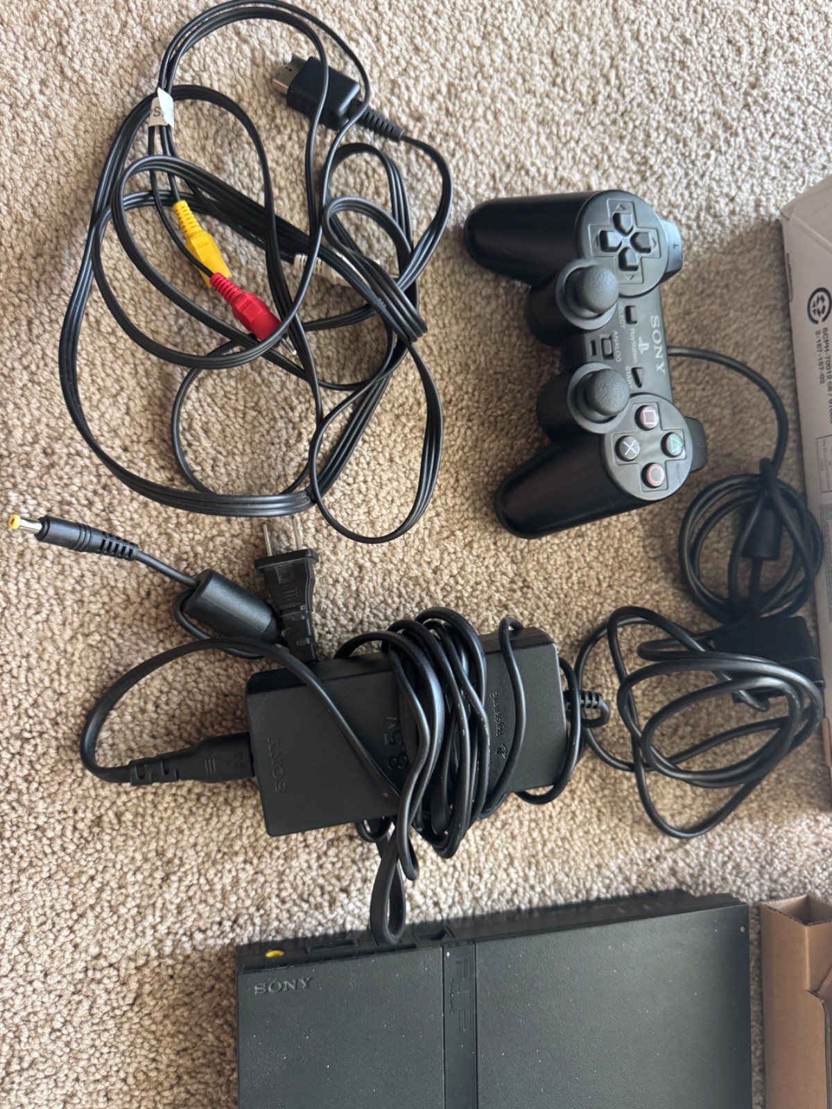 Sony PlayStation 2 PS2 Slim black video game system console CIB complete NO BAGS
