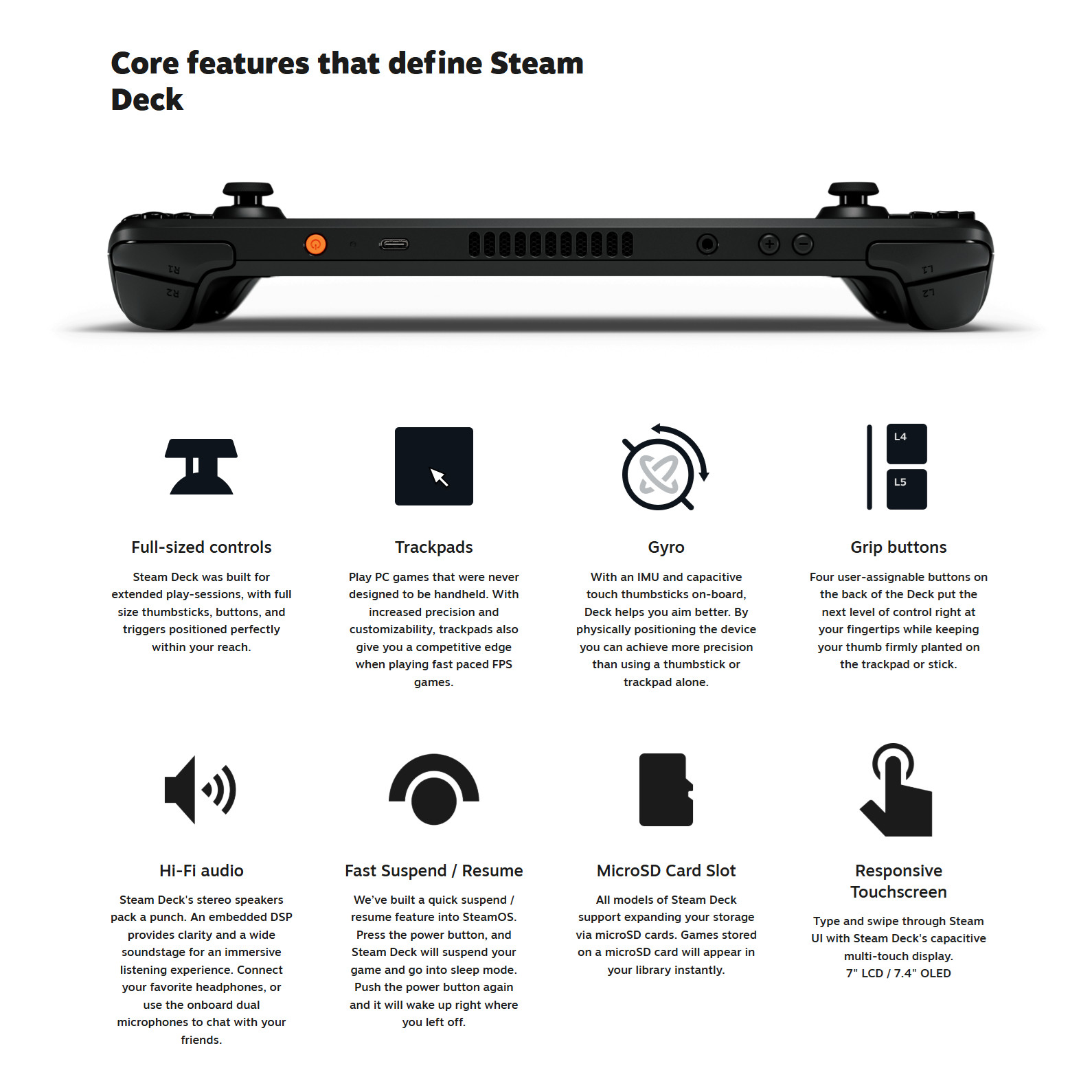 Valve Steam Deck OLED 512GB: Black