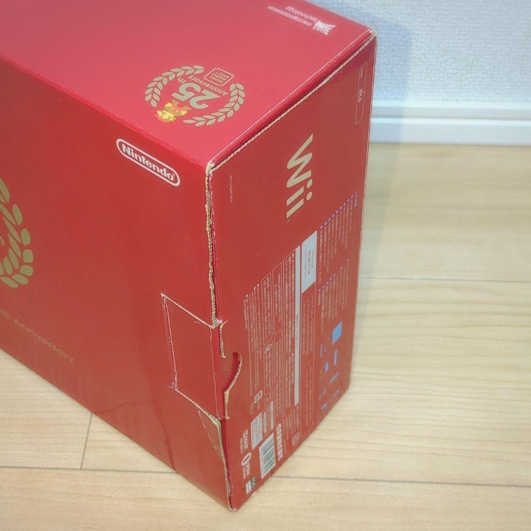 Nintendo Wii Console Super Mario Bros.25th Anniversary Red Edition CIB Tested JP