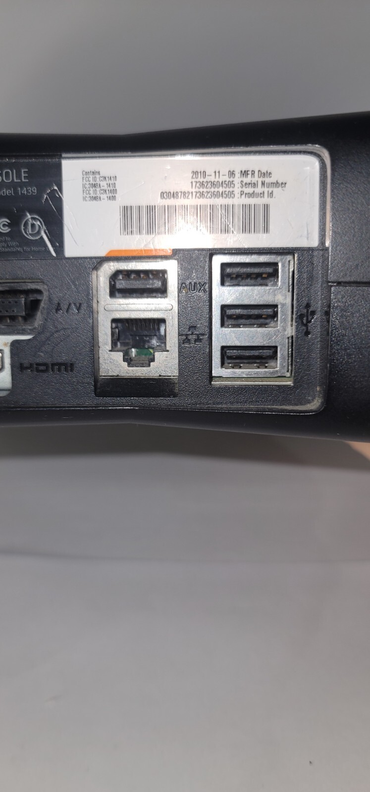 Microsoft Xbox 360 S Gaming Console -Tested- No Plugs