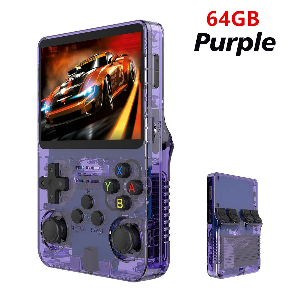 R36S Retro Handheld Console, 3.5″ Screen, 128GB, Linux, 50000+ Games