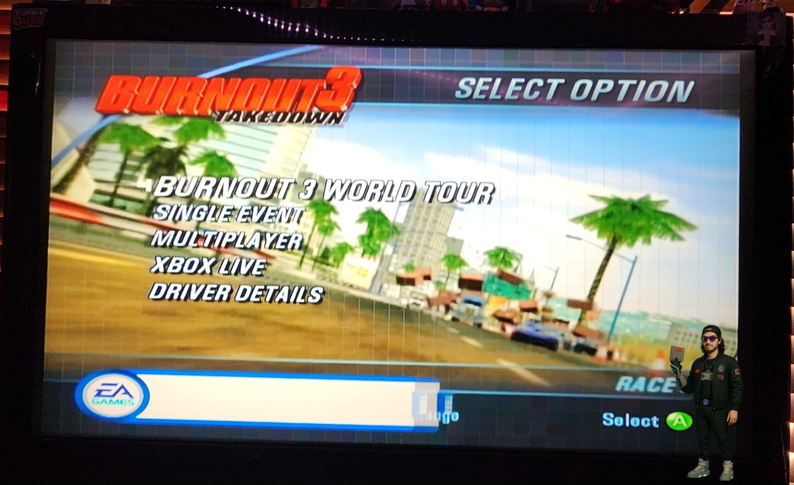 Original Xbox Console Tested DVD Logitech Wireless Adapter Controller Burnout 3
