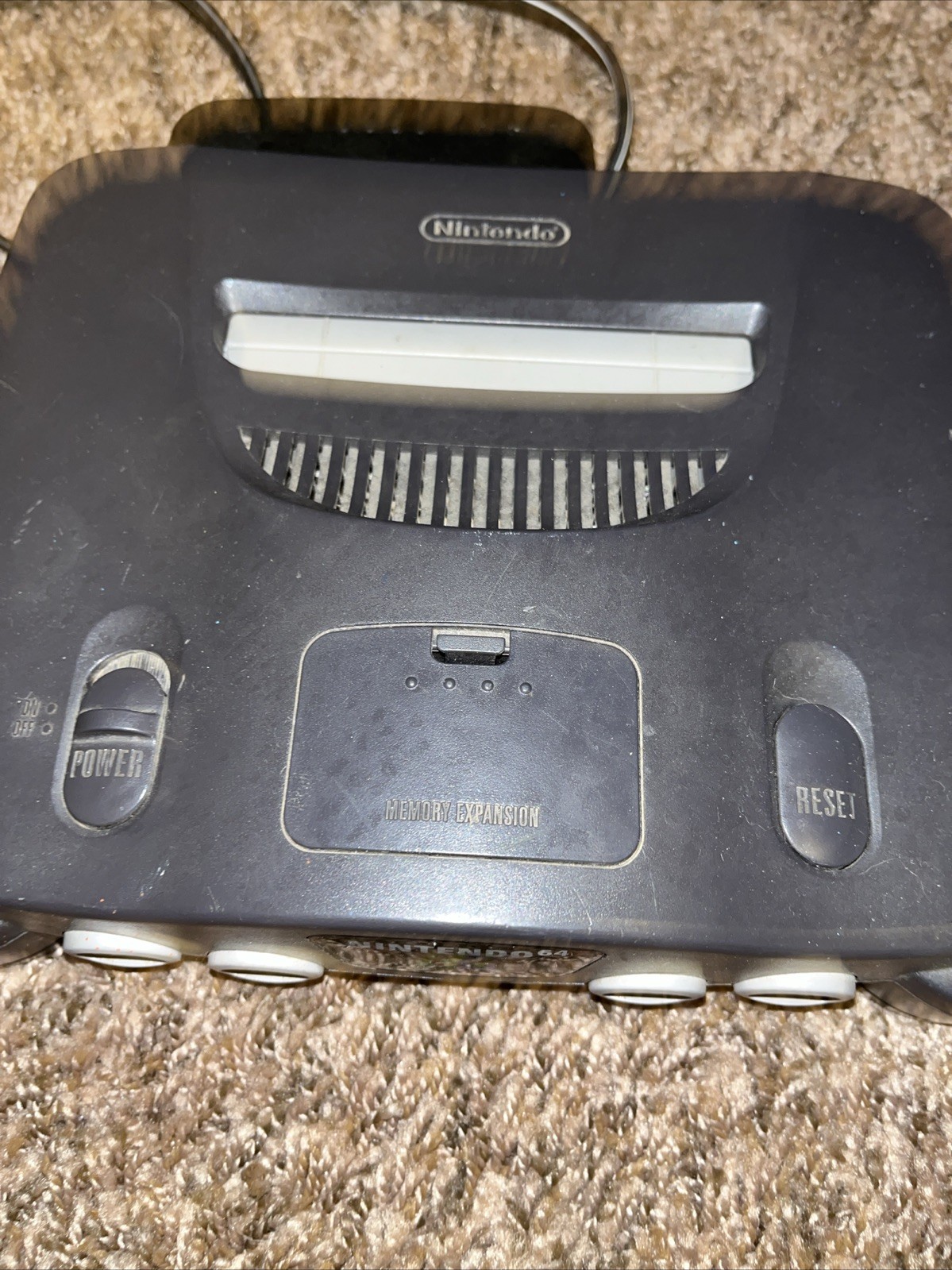 Nintendo 64 N64 Console With OEM Power Adapter ONLY- TESTED- WORKING-