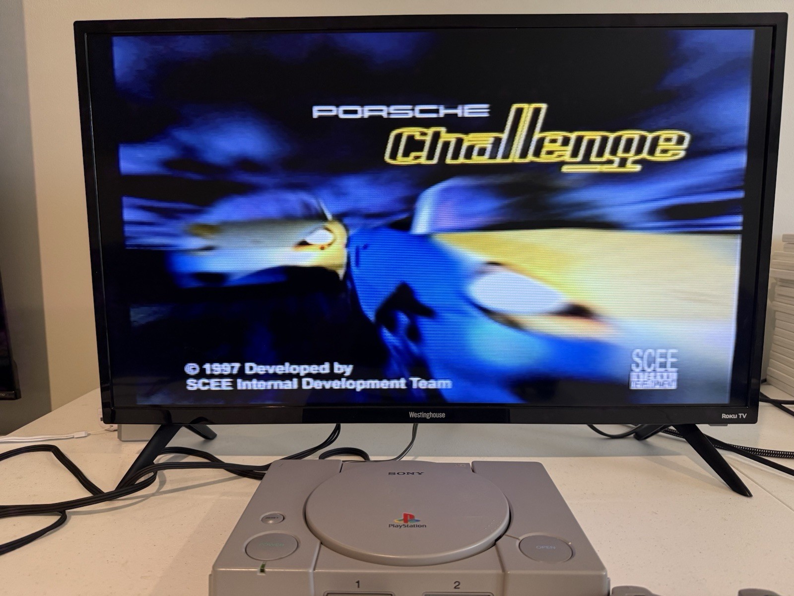 Sony Playstation PS1 SCPH-5501 Console And Game Lot – READ DESCRIPTION