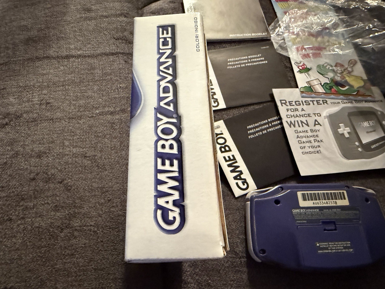 Nintendo Game Boy Advance Handheld System – Indigo CIB Boxed