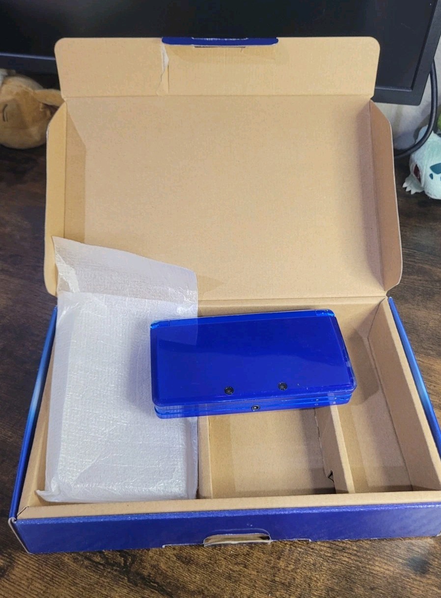 Nintendo 3DS Cobalt Blue Launch Edition NTSC-J Boxed Console w/ Insert Tested