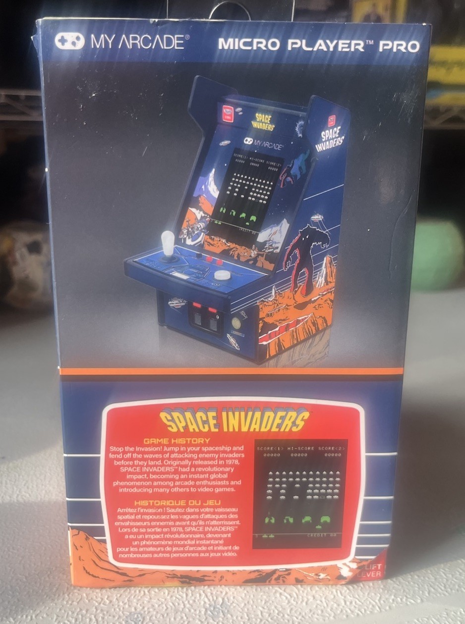 My Arcade Space Invaders Micro Player Pro: 6.75″ Mini Arcade Machine Video Game