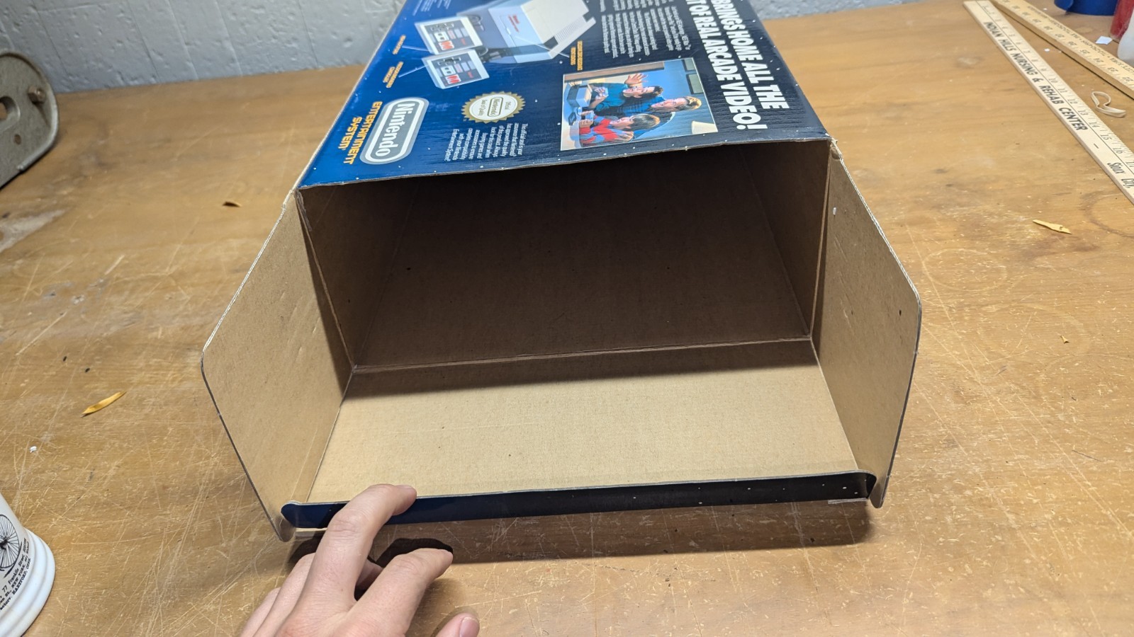 CLEAN CRISPY BOX ONLY 1987 Nintendo NES Control Deck System Console See Photos