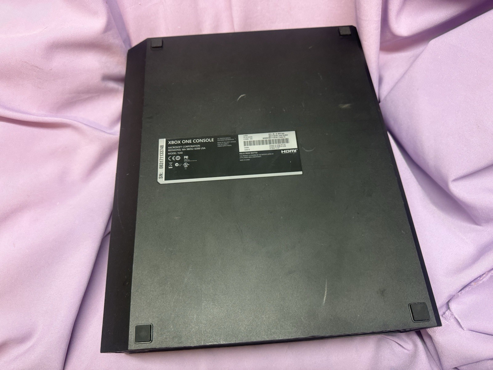 Microsoft Xbox One 1540 500GB. Works Great! Ships Free!