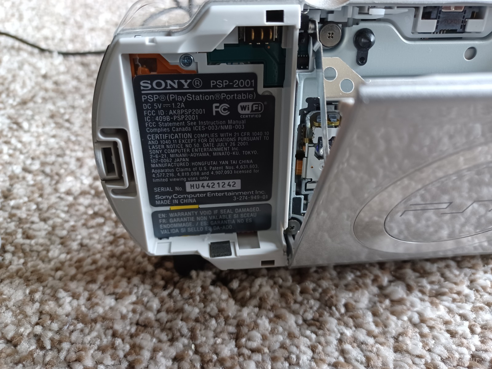 Sony PSP 2000 (Silver) Console Bundle – No Battery