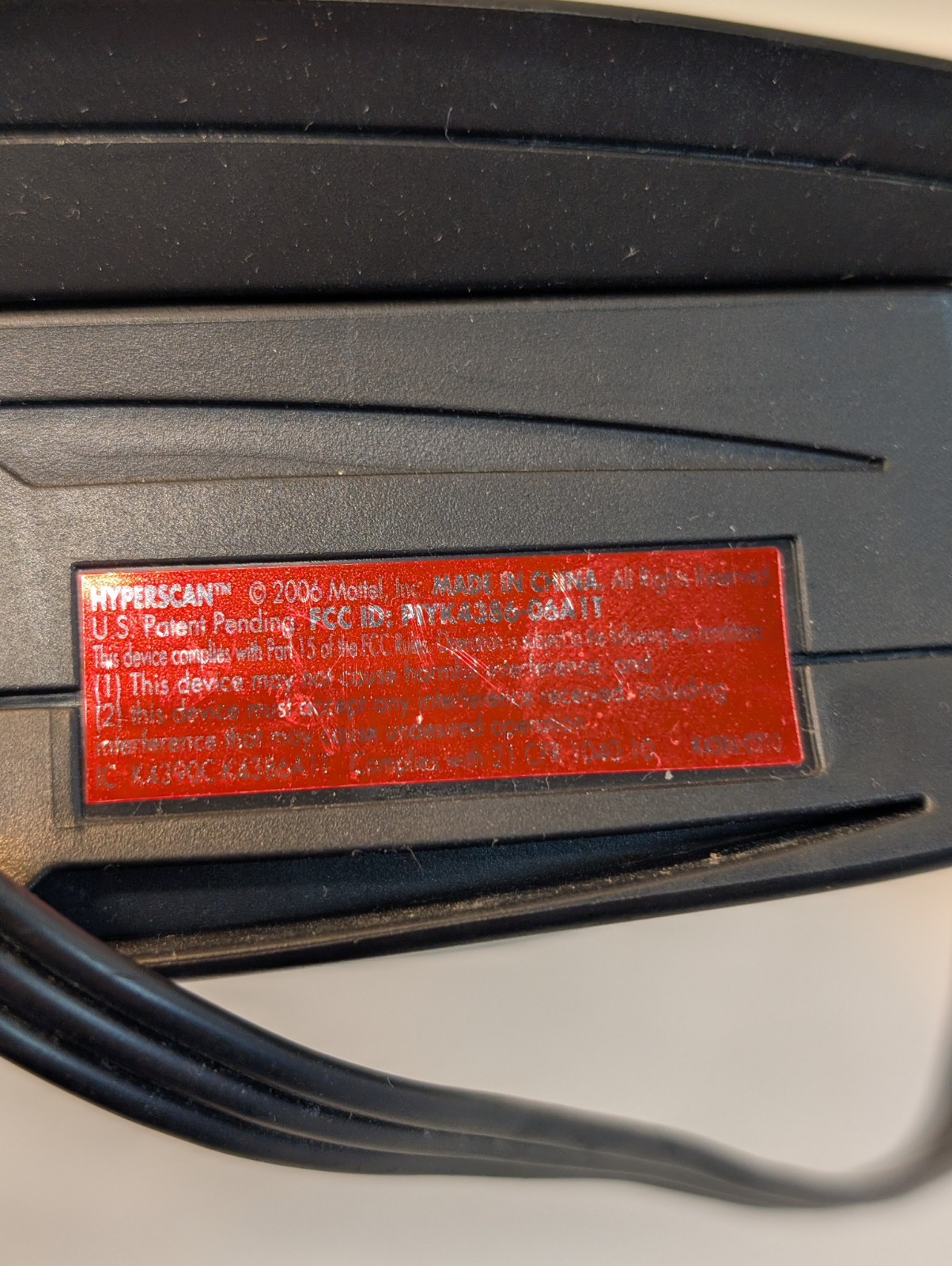 Mattel HyperScan Console & Disc Only – Works – No AC Adapter or Controller 2006