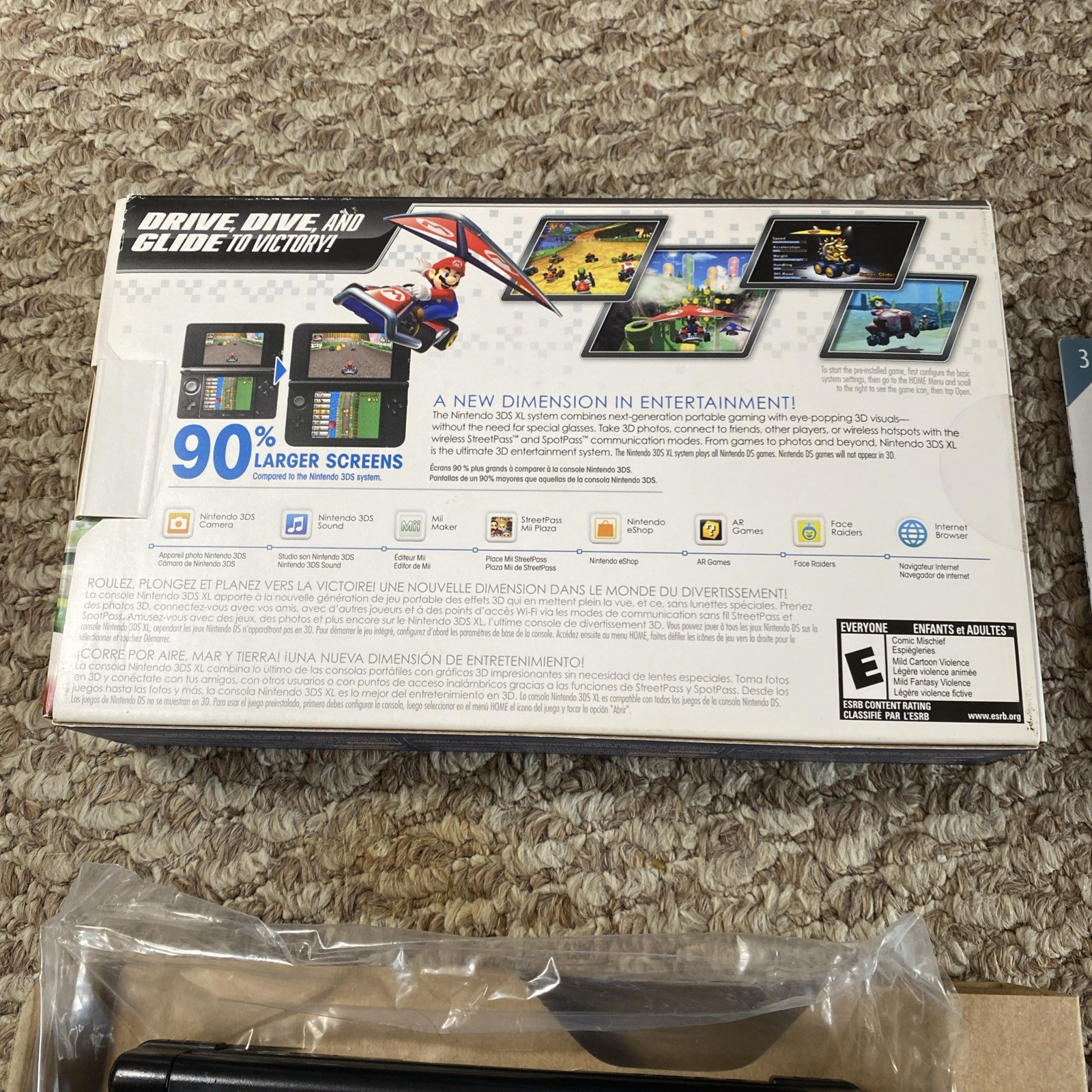 Nintendo 3DS XL Handheld System – Blue/Black USA In Box CiB With Charger