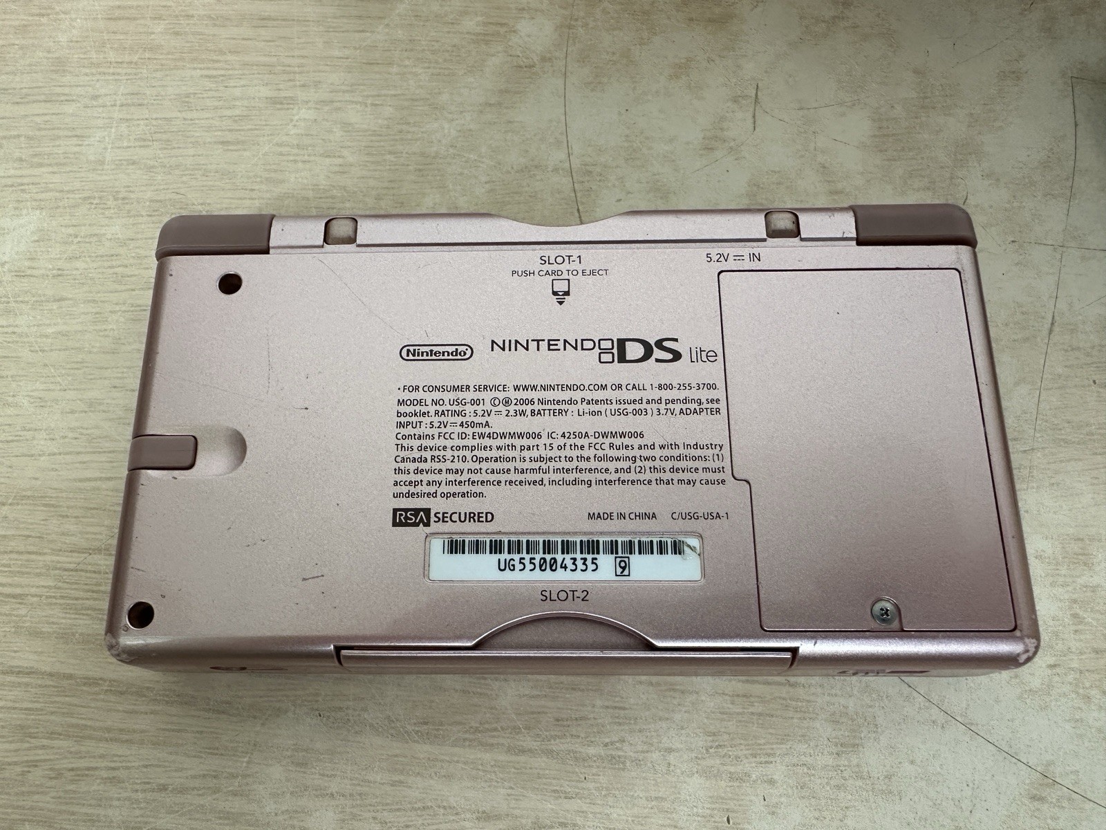 Nintendo DS Lite Metallic Rose Pink Handheld USG-001 Complete In Box CIB – WORKS