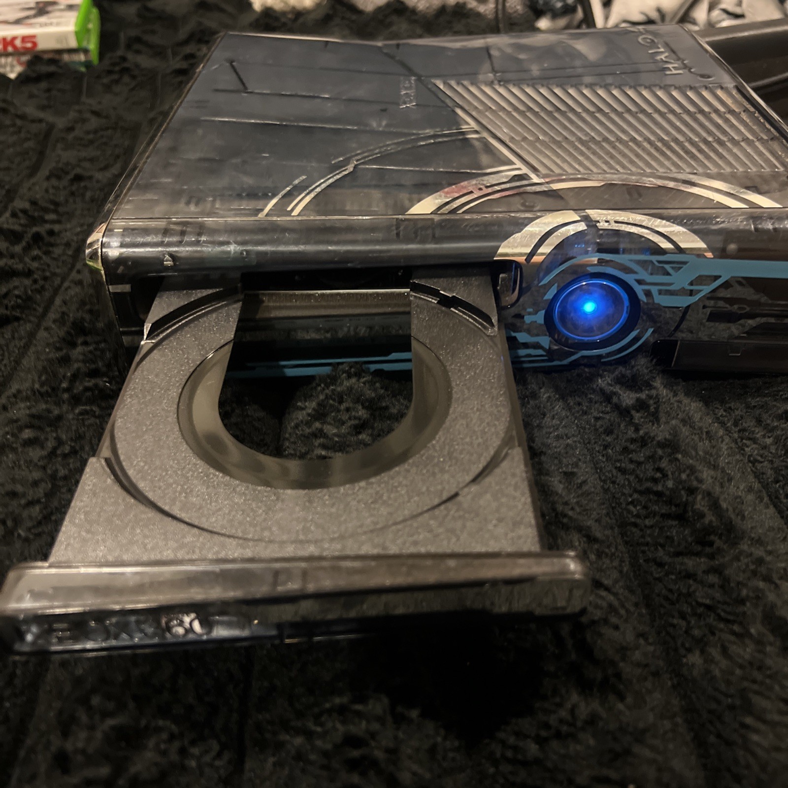 Xbox360 Halo 4 Special Limited Edition Console with power cable/black controller