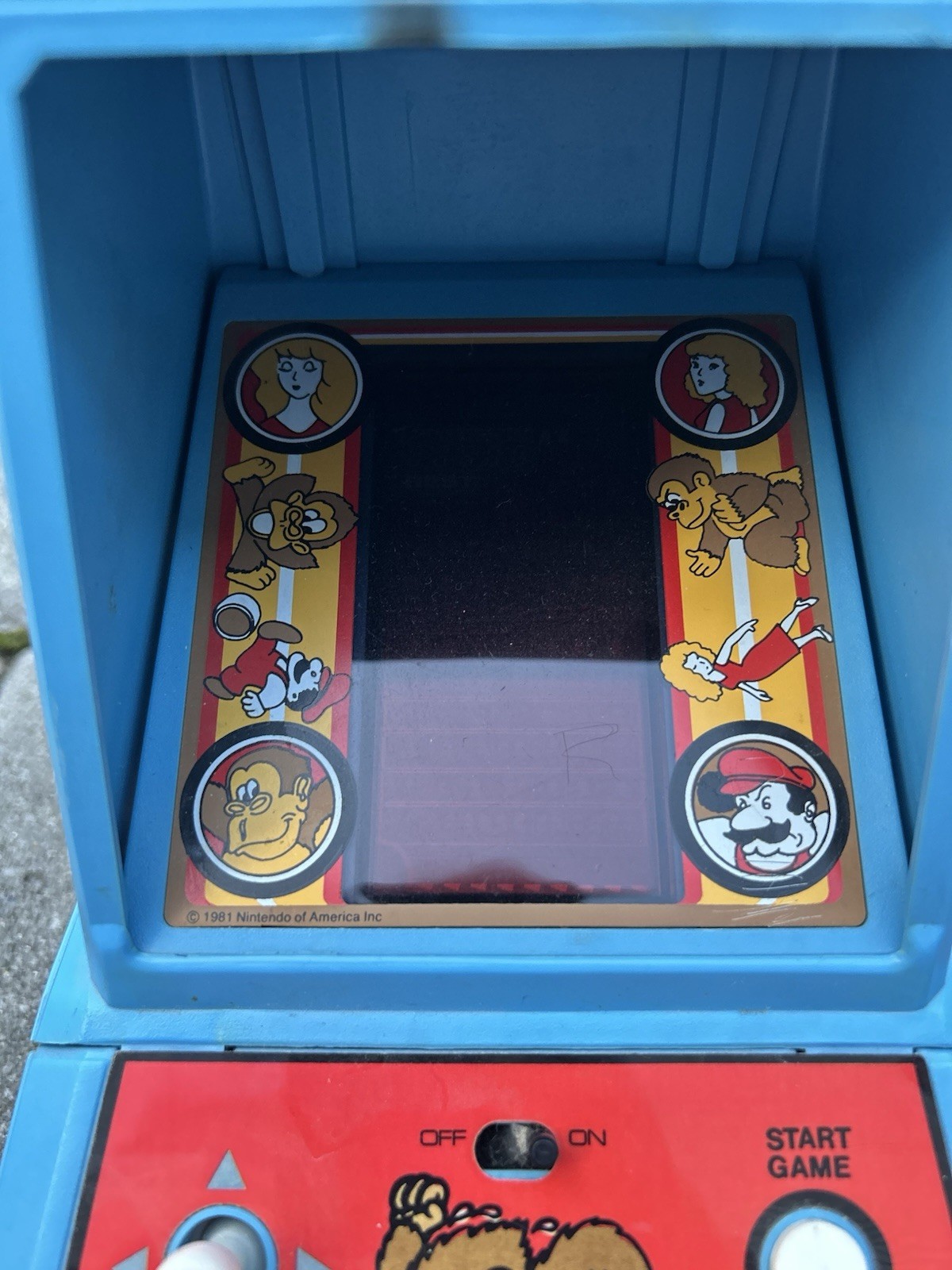Vintage 1982 Donkey Kong Nintendo Coleco Tabletop Mini Arcade For Repair