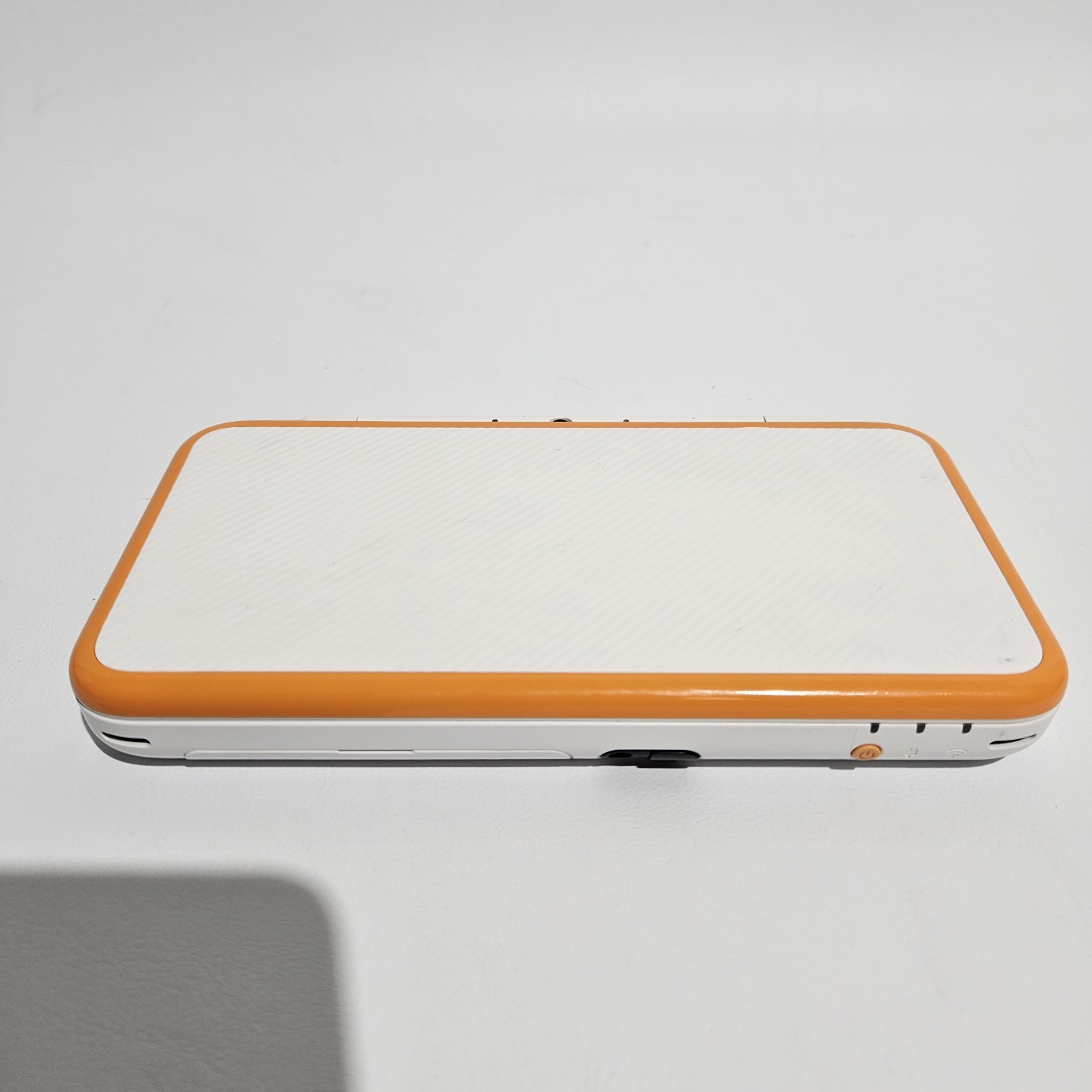 Nintendo 2DS XL Console System White/Orange Clean Tested With Charger