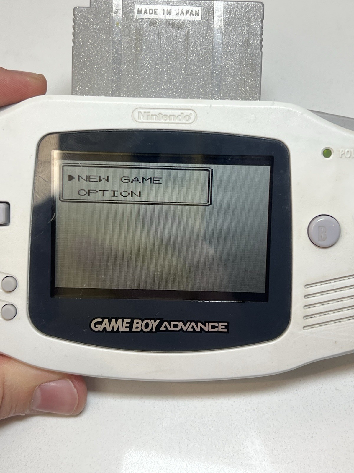 Nintendo Game Boy Advance AGB-001 Handheld White TESTED