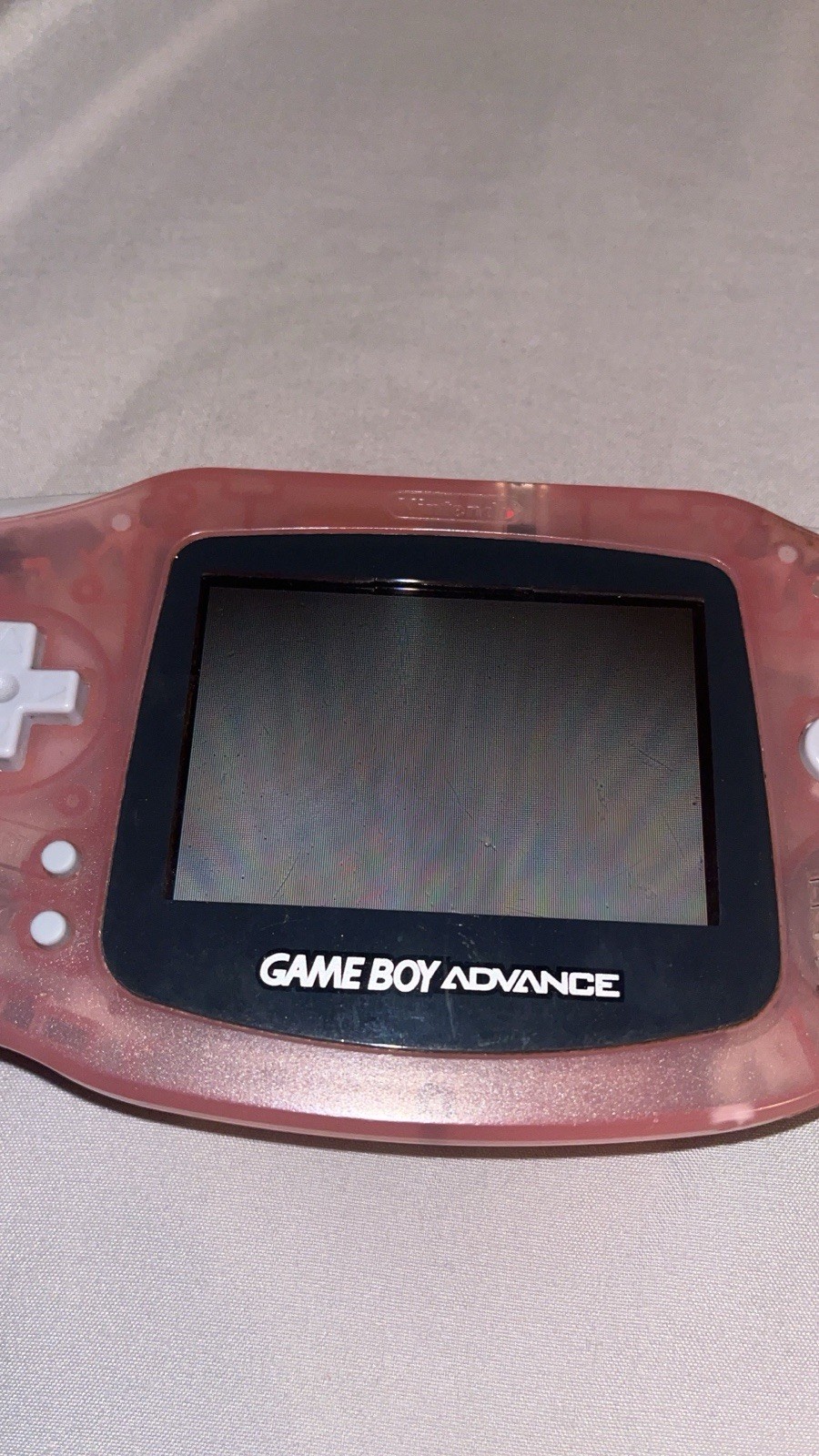 Nintendo Game Boy Advance Handheld System – Fuchsia Pink + SpongeBob Game-TESTED