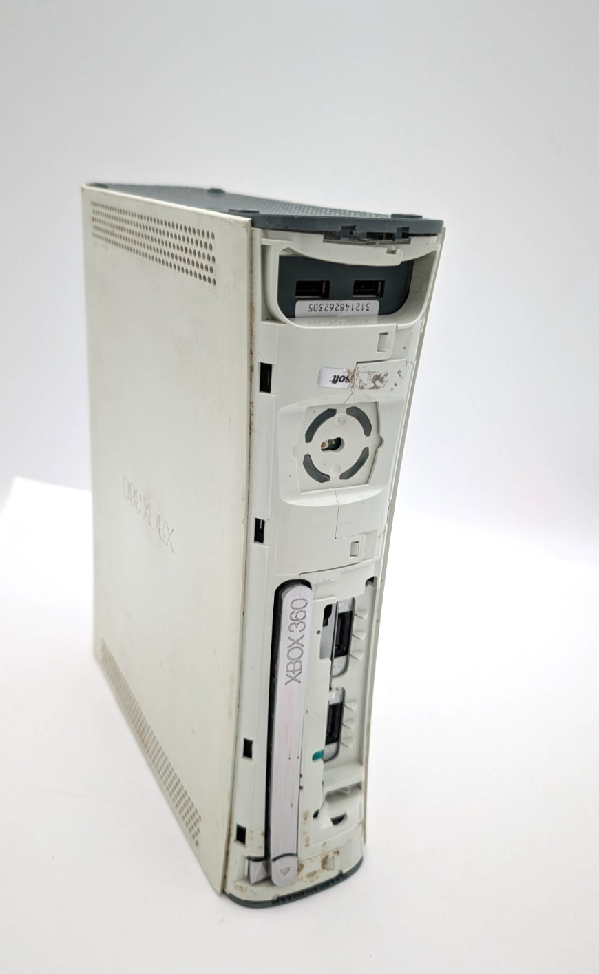 Xbox 360 Video Game System Console Only for Part Repair Broken, Red Ring, No HDD