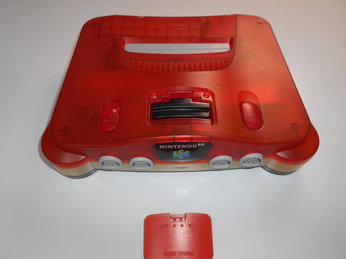 Nintendo 64 N64 Clear Red Video Game Console Controller Set Boxed Working