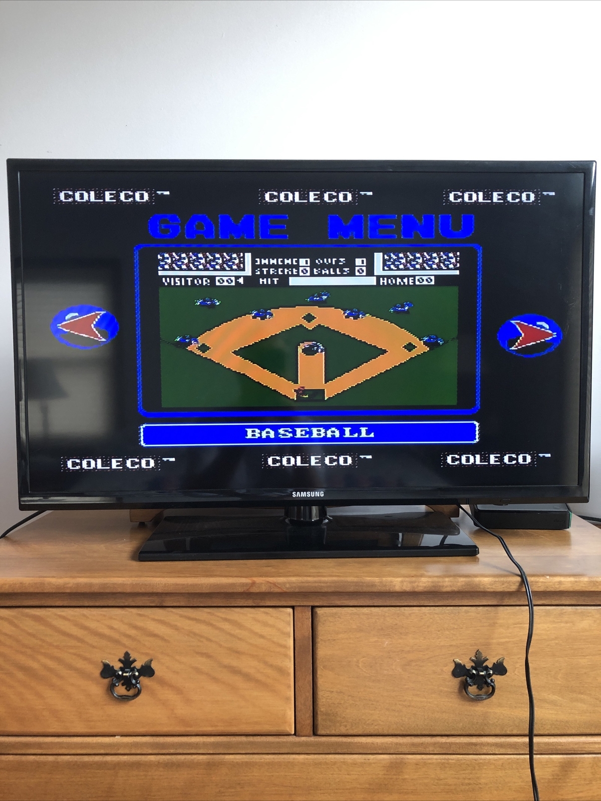 2005 Coleco Video Game System 6 Built-In Games wManual Plug&Play RCA Jack TESTED
