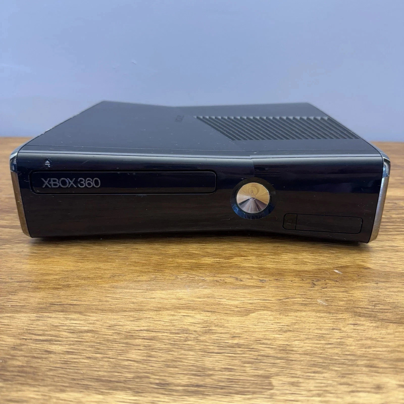 Xbox 360 S Glossy Black Console Only Model 1439 Tested Working Free Shipping