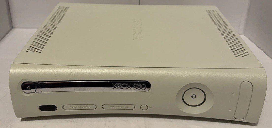 Xbox 360 Arcade White Console Xenon No HDMI NXE Dashboard Deep Cleaned 👀 Tested