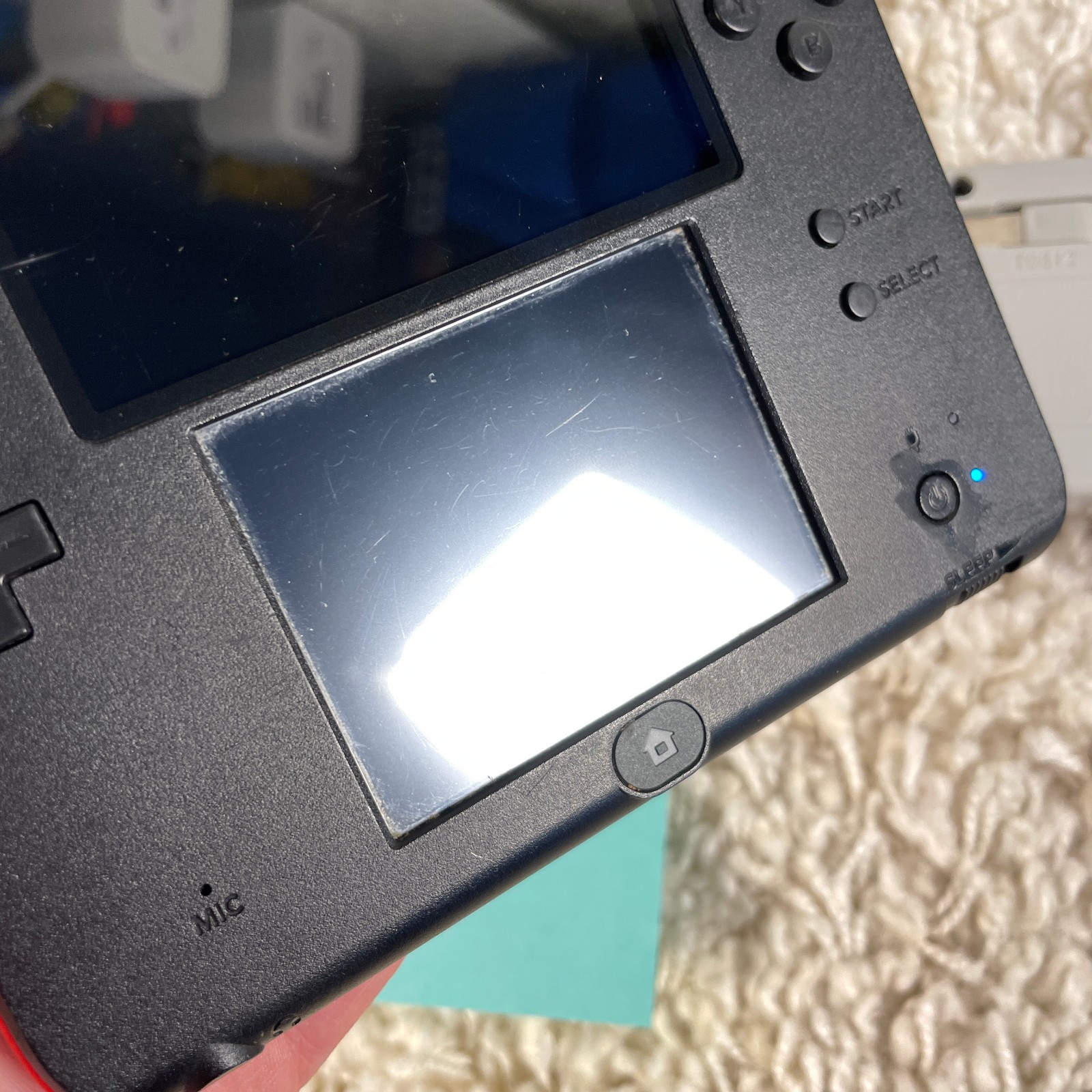 Nintendo 2DS Red Black Handheld Console System FTR-001 Tested