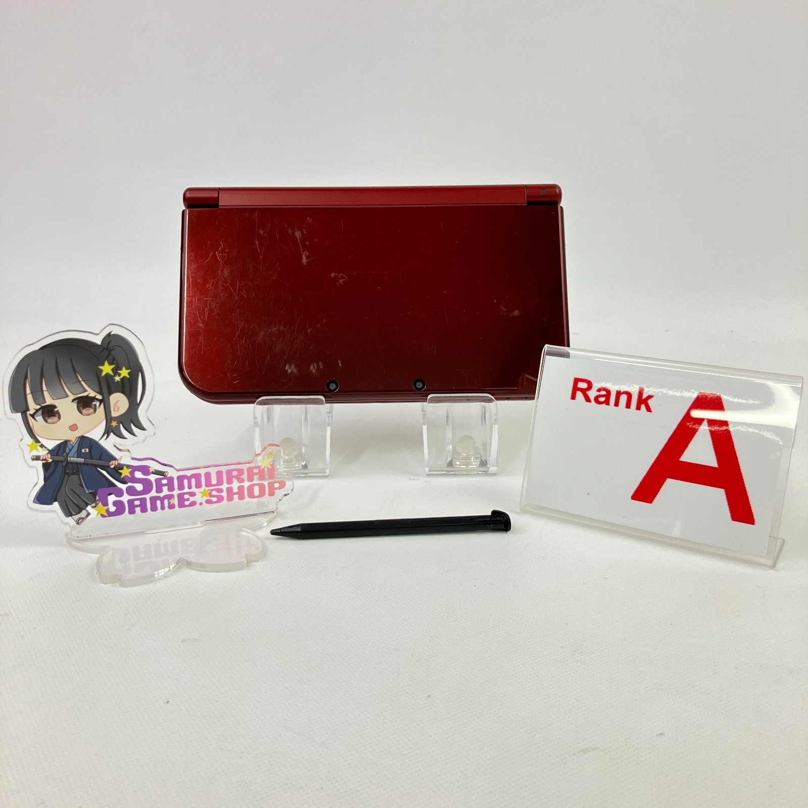 Nintendo new 3DS LL XL Metallic Red Console Rank A Region Japanese Only 43