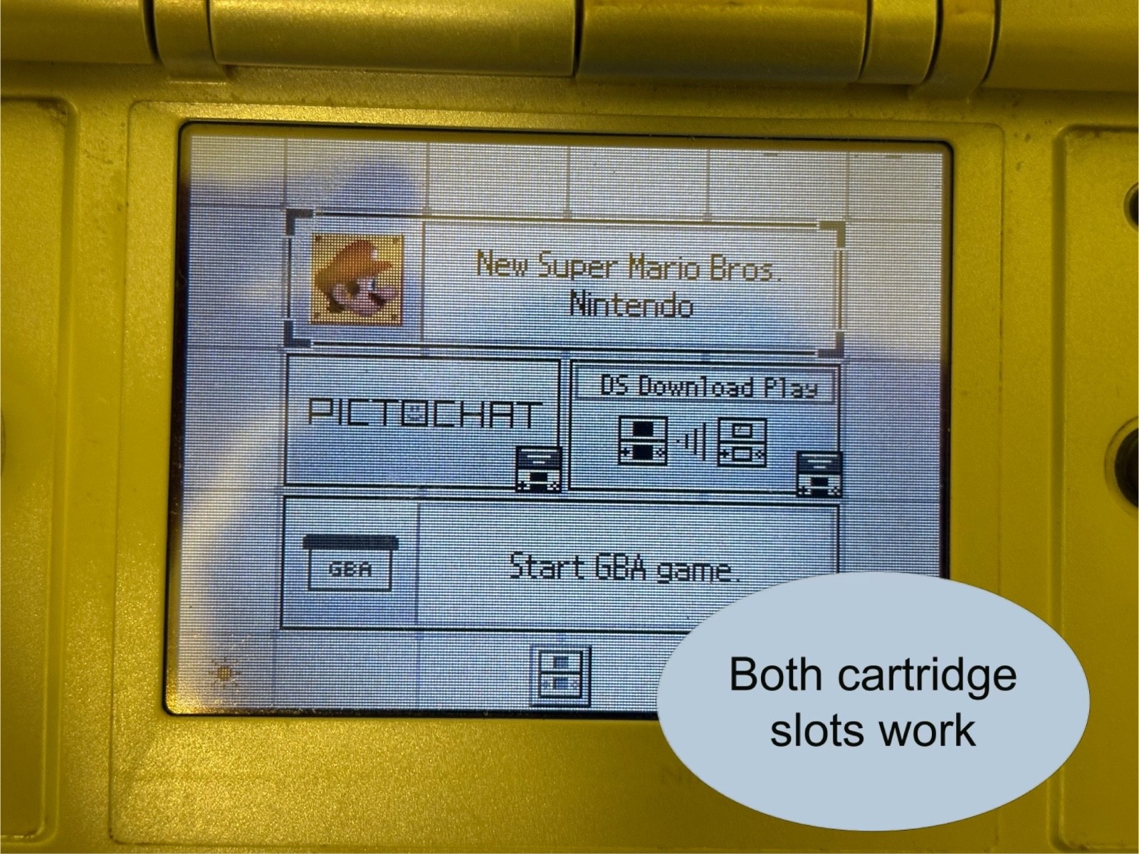 Nintendo DS Silver Handheld System – Good Condition! – TESTED AND WORKING