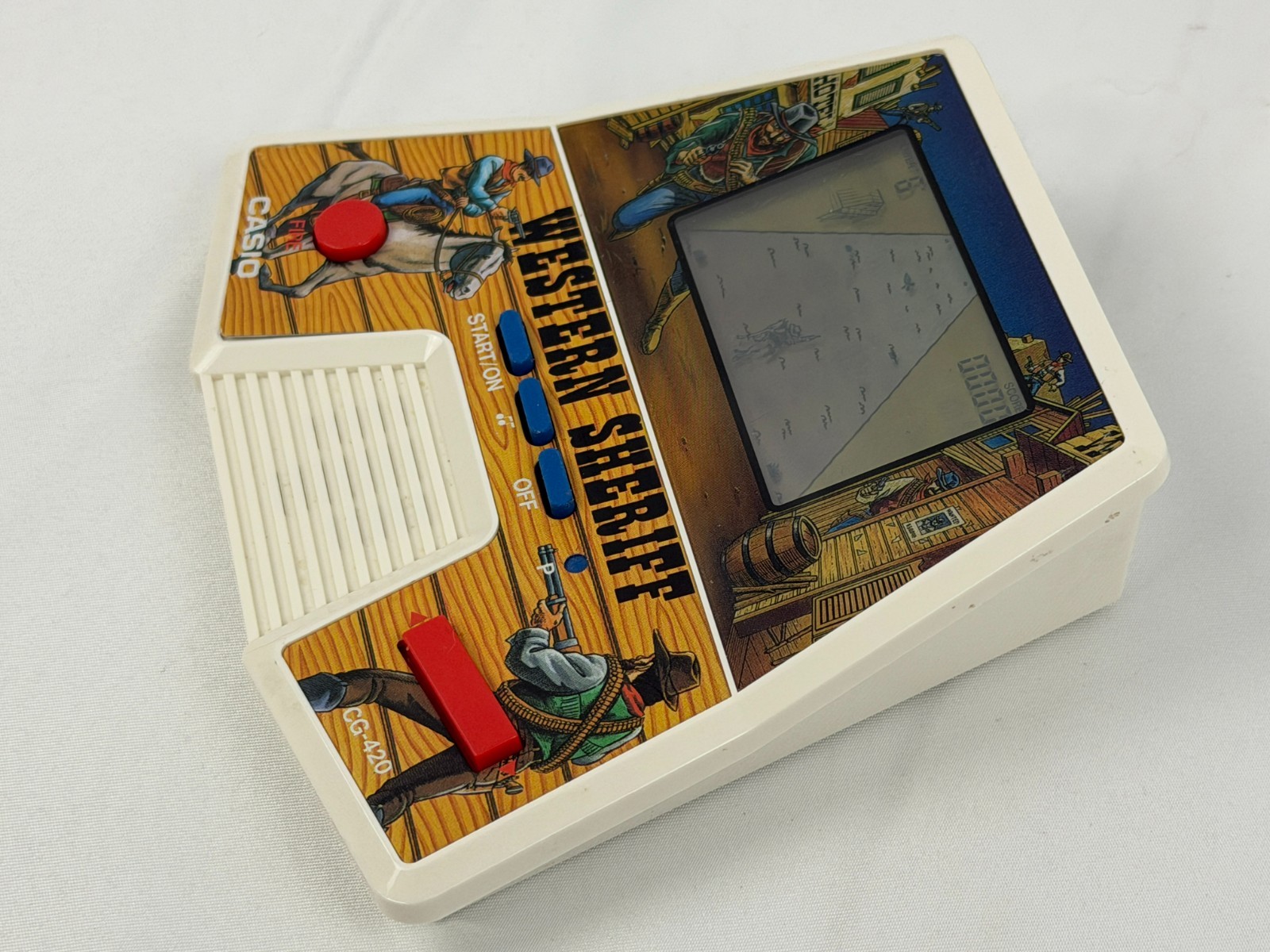 Vintage Casio Western Sheriff CG-420 Handheld System Game Rare 1987 Working