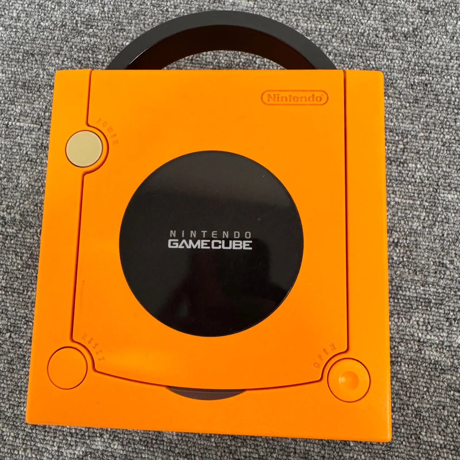 Nintendo GameCube Spice Orange Console 2 Controllers Biohazard 0 5.9×5.9×4.3in