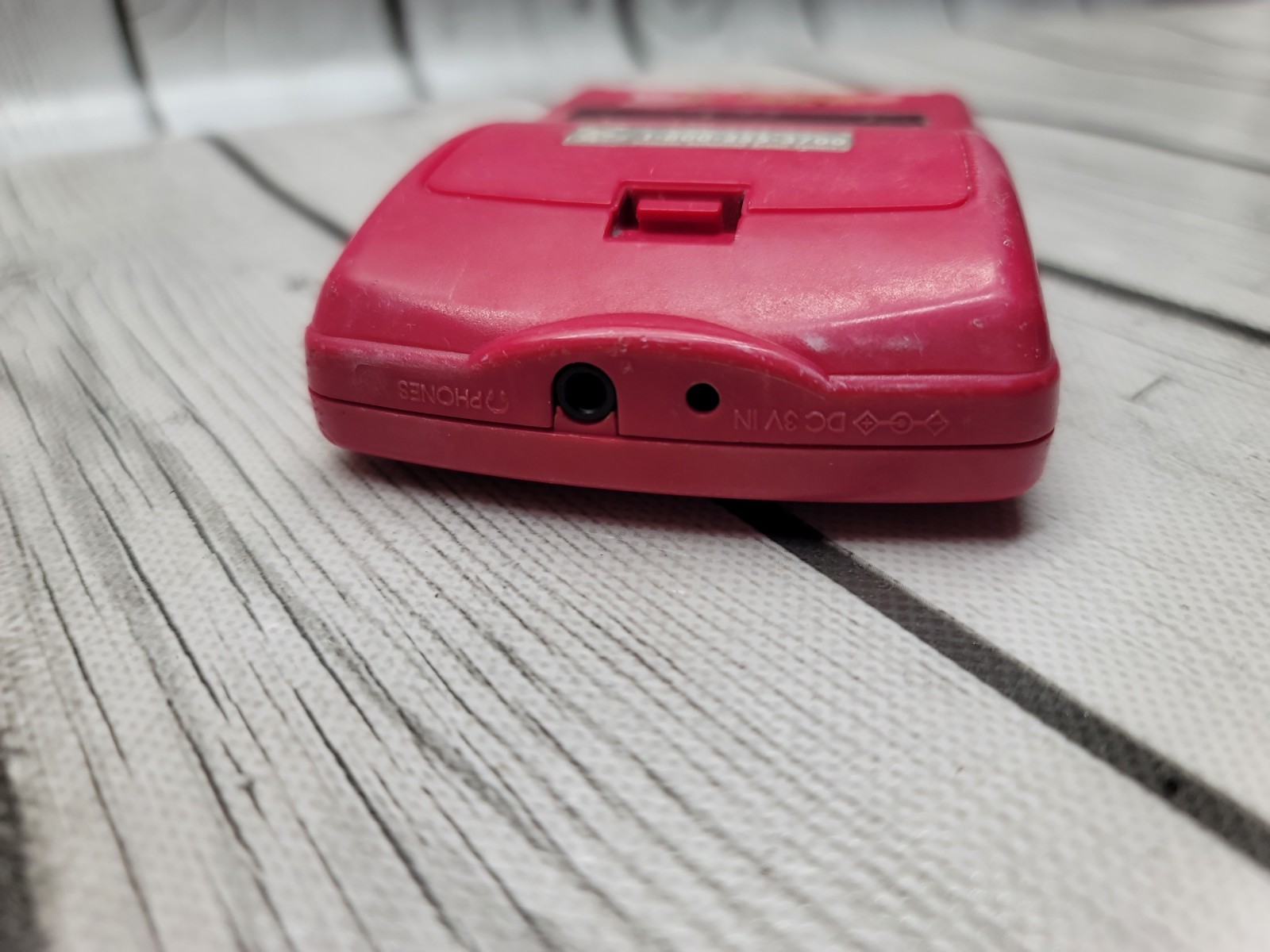 Nintendo Game Boy Color CGB-001 Berry Red Handheld Console As Is For Parts
