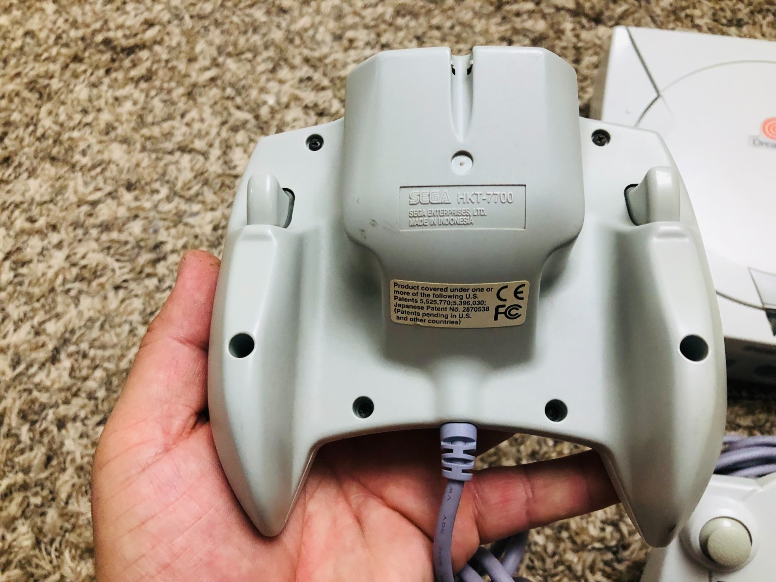 Sega Dreamcast Console System HKT-3020 With 2 Controllers & Memory Card TESTED3!