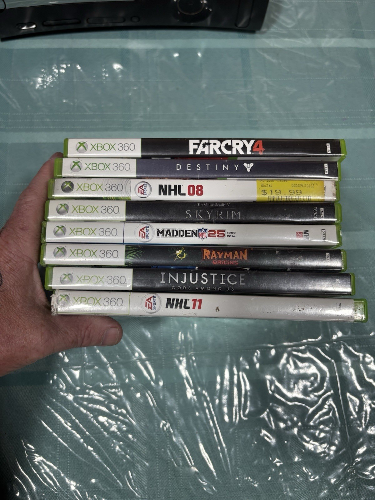 Microsoft Xbox 360 120GB HDD Console Bundle + 8 Games + 2 Controllers TESTED 🔥