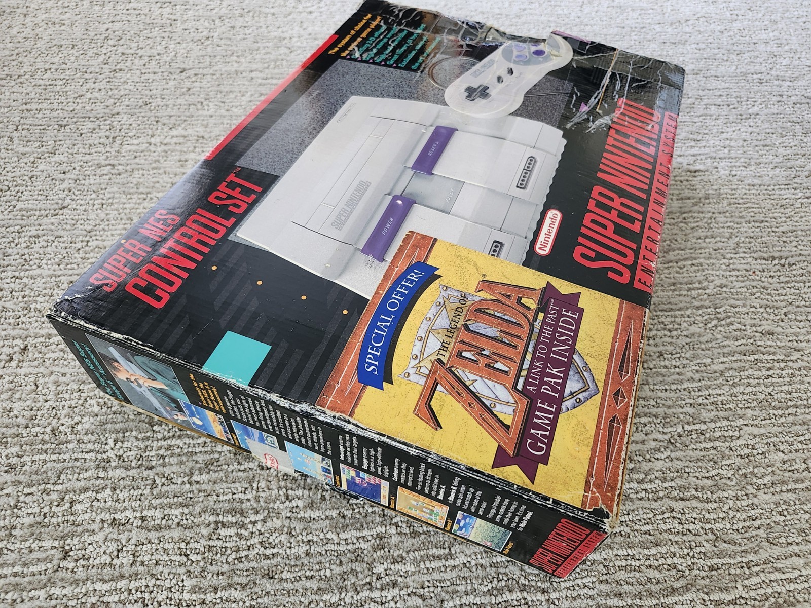 Super Nintendo Legend Of Zelda Edition SNES Console CIB Complete In Box