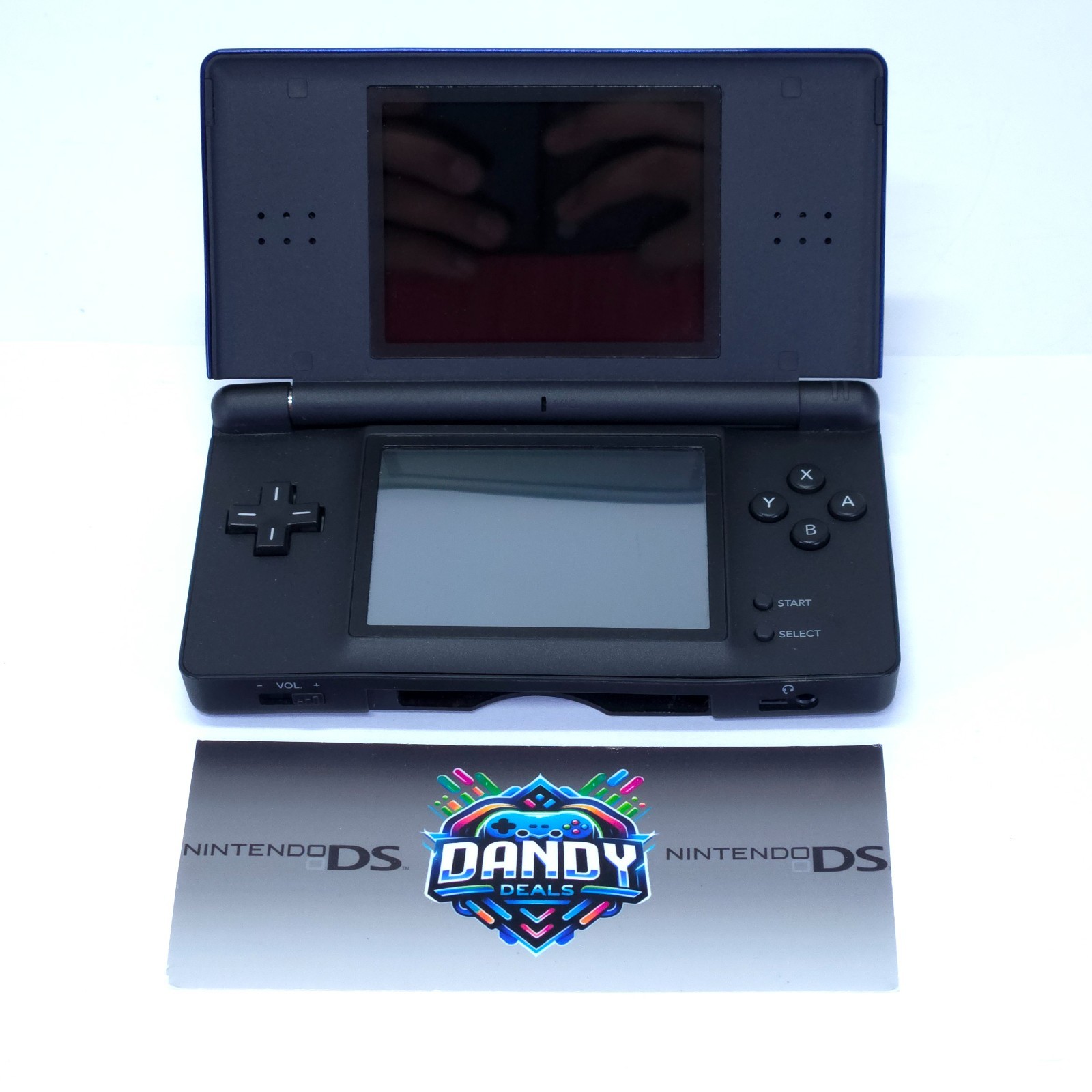 DS Lite Console Nintendo Blue W/ Charger + Usg-001 – Bottom Display Imperfection