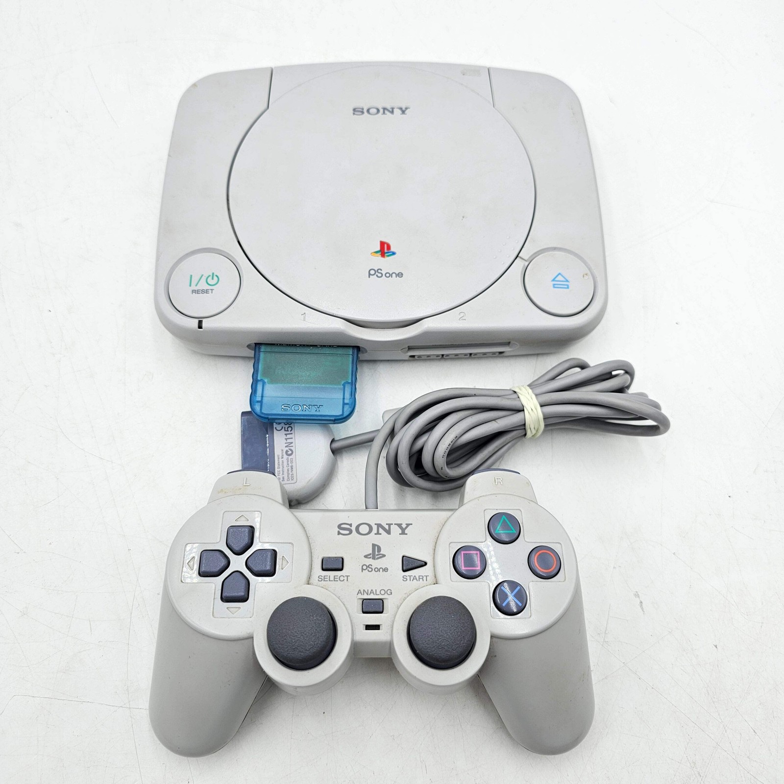 Sony PlayStation 1 PSOne PS1 2mb Light Gray Console Gaming System SCPH-101