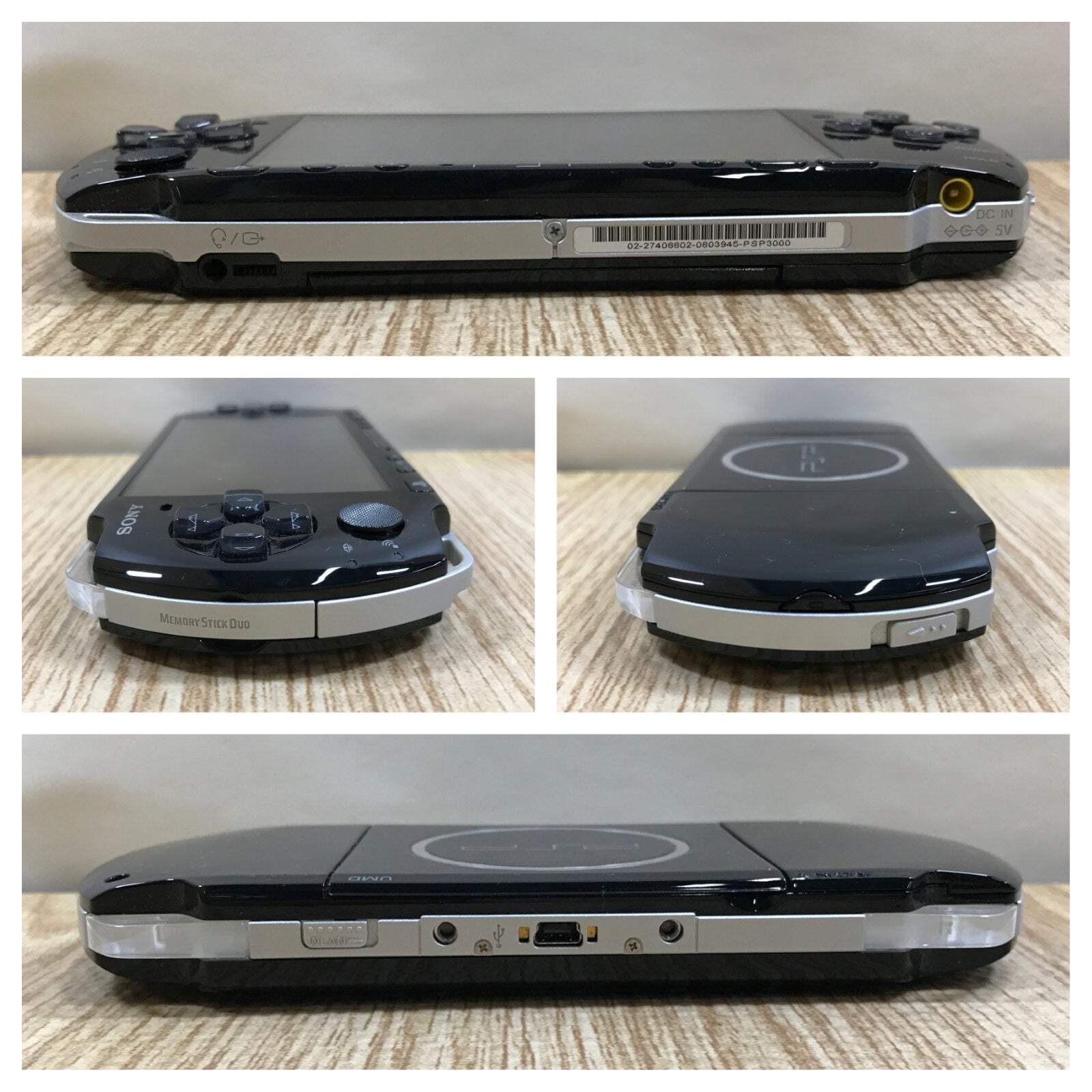 PSP-3000 PIANO BLACK Console Boxed Japan – Tested Working GE1686