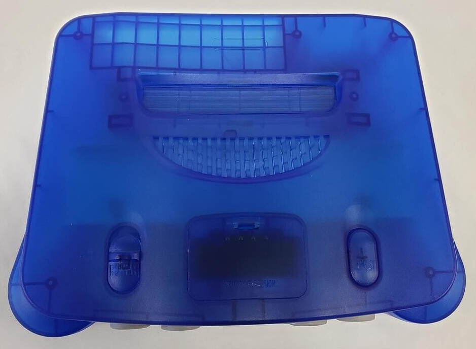 N64 Vintage 90s Funtastic Translucent BLUE Nintendo-64 Gaming Console System A
