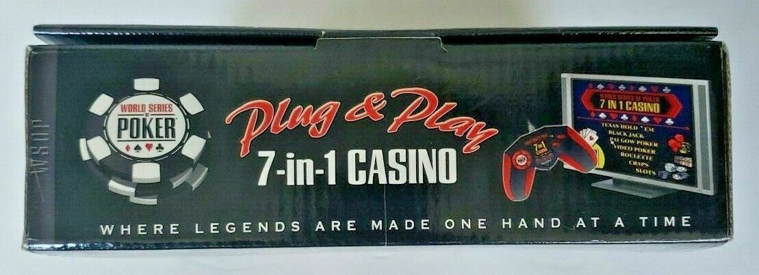 World Series of Poker Plug and Play 7-in-1 Casino by Excalibur New Package SH5