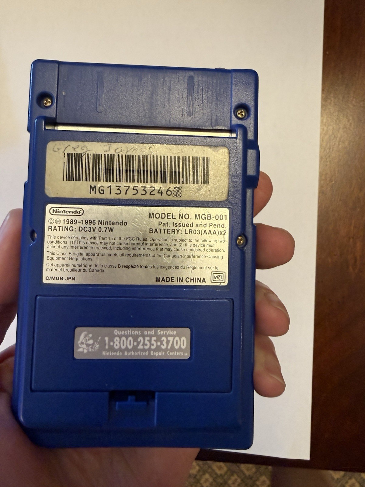 Nintendo Game Boy Pocket – Blue