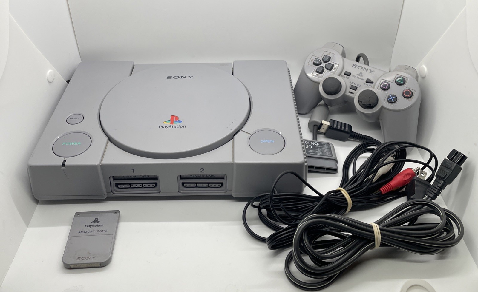 Sony PlayStation 1 PS1 SCPH-7501 Console W/ OEM Controller & Cables